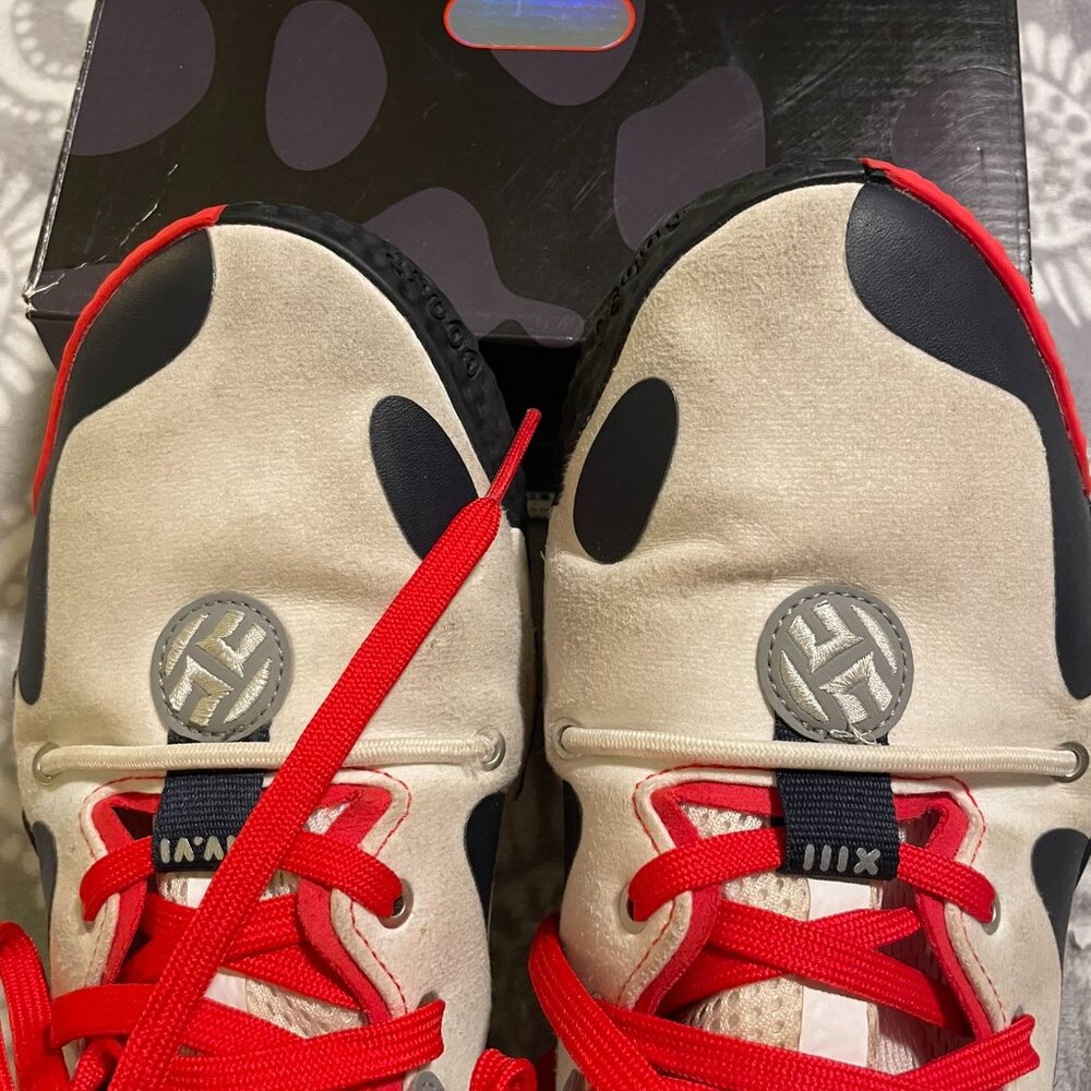 Adidas Harden Vol. 6 White Vivid Red Legend Ink 2022, men's 10 🏀 - Picture 4 of 15